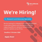 Remote Research and Advocacy Specialist Job Opportunity at AfricaNenda Foundation