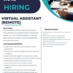 Remote Virtual Assistant Job Opportunity at Amado Archive